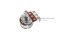 [E] WH148 วอลลุ่ม 3 ขา แบบงอ Volume 10K แกนยาว 15 mm